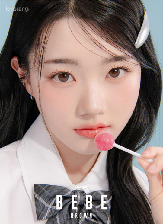 BeBe Brown (2pcs) Monthly ( Buy 1 Get 1 Free ) Colored Contacts