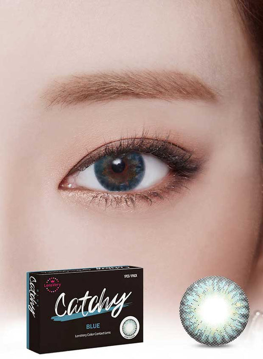 Catchy Blue (1Pcs) 3 Months (Buy 1 Get 1 Free) Colored Contacts