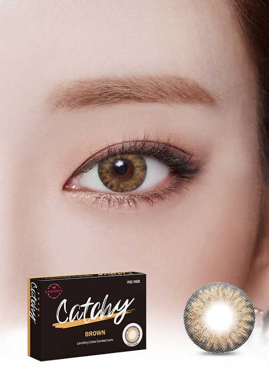 Catchy Brown (1Pcs) 3 Months (Buy 1 Get 1 Free) Colored Contacts