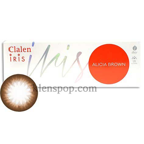 Main-Image-Clalen-Iris-Alicia-Brown-2pcs-Trial-Lens-Daily-Colored-Contacts