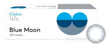 Clalen Iris Blue Moon (Trial Lens) (2Pcs) Daily Colored Contacts