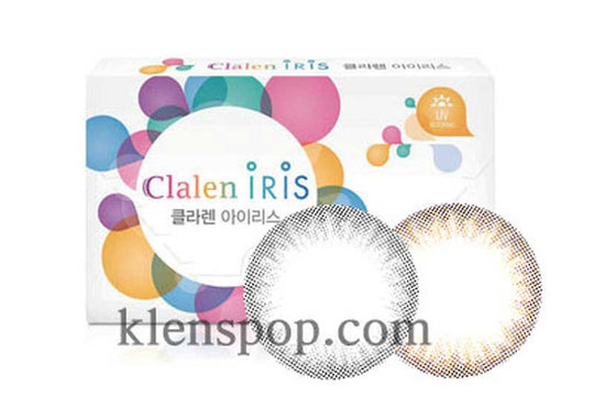 Clalen Iris M Claire Brown & Grey (2Pcs) Monthly Colored Contacts