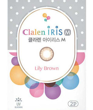 Main-Image-Clalen-Iris-M-Lily-Brown-Blue-Green-2pcs-Monthly-Colored-Contacts