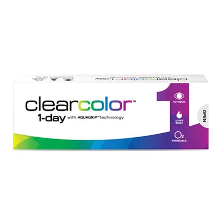 Clear Color 1-Day Some Grey (30Pcs) Colored Contacts