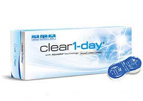 Clear 1-Day Asphere Contact Lenses (10Pcs)