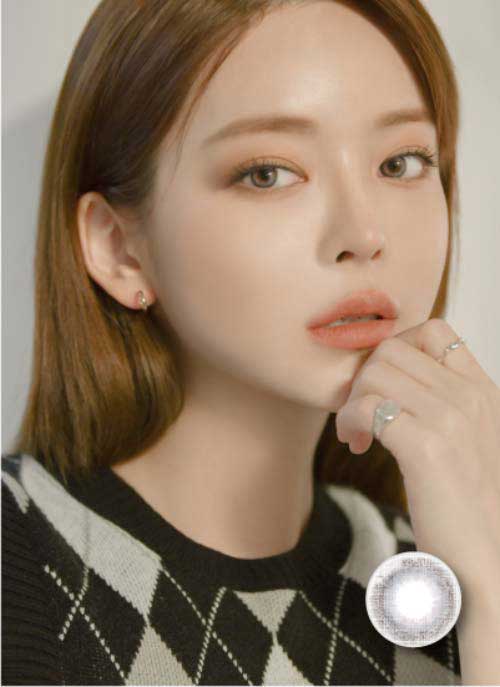 Credit Grey (2pcs) Monthly ( Buy 1 Get 1 Free ) (Silicone Hydrogel) Colored Contacts