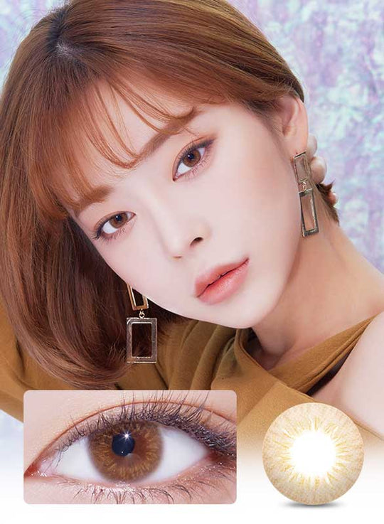 Deep Shine Brown (2pcs) Monthly ( Buy 1 Get 1 Free) Colored Contacts