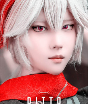 Ditto Red (2pcs) Monthly MPC Lens Colored Contacts