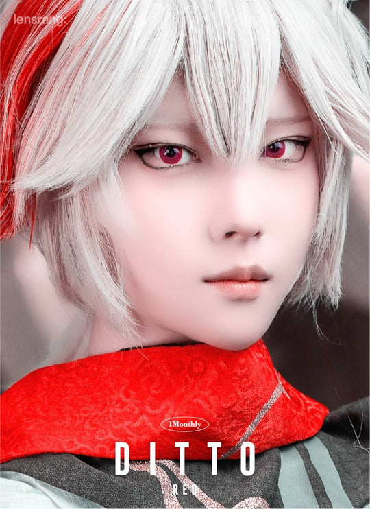 Ditto Red (2pcs) Monthly MPC Lens Colored Contacts