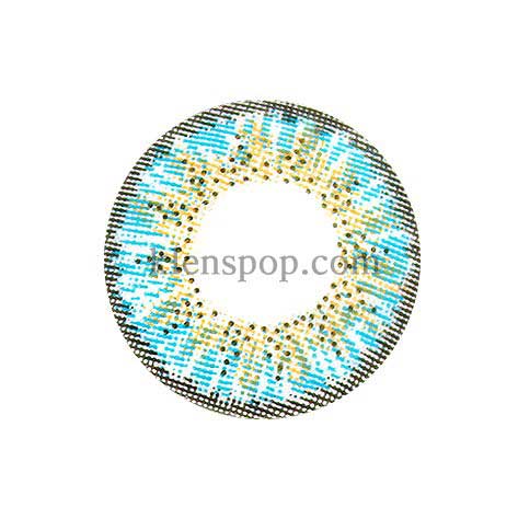 Ellen 3Color Blue Colored Contacts (2Pcs) 6 Months
