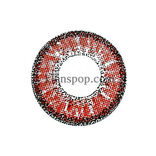 Exciting Red (Brianna) Colored Contacts (2Pcs) 6 Months
