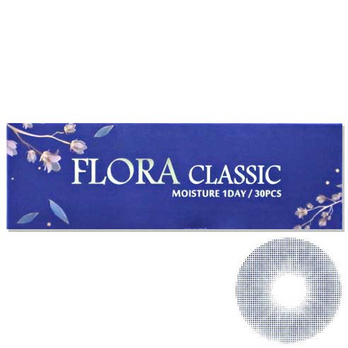 Flora Moisture Classic 1Day Blue Black (30Pcs) Colored Contacts