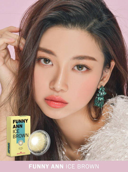 Funny Ann Ice Brown (2Pcs) Monthly Colored Contacts