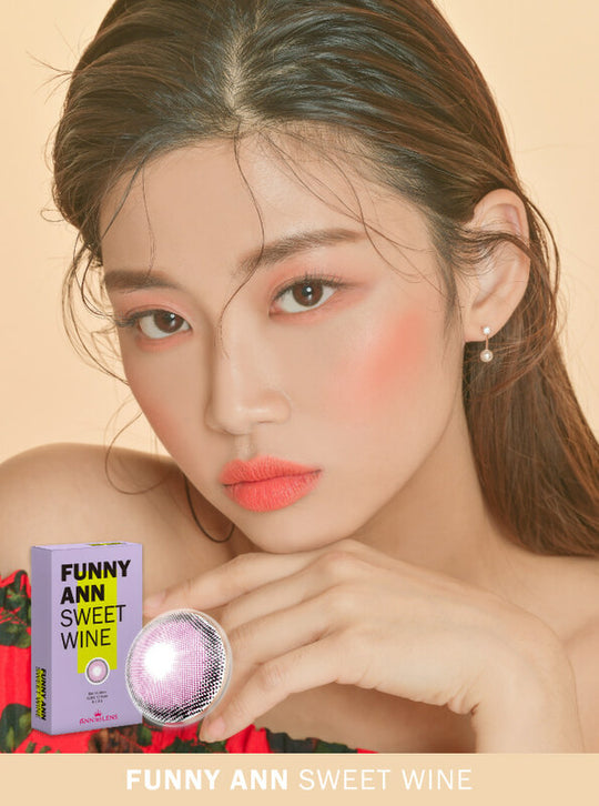 Funny Ann Sweet Wine Violet (2Pcs) Monthly Colored Contacts