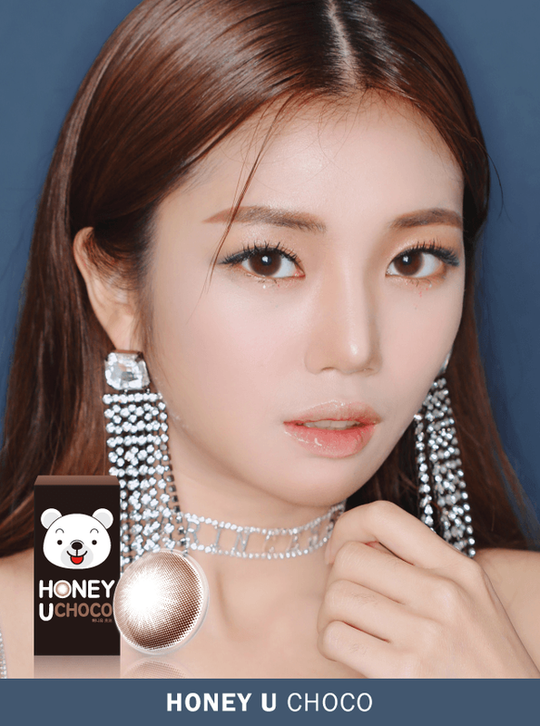 Honey U Choco (2Pcs) Monthly ( Buy 1 Get 1 Free) Colored Contacts
