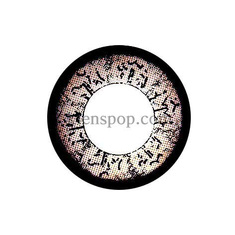 Main-Image-Ice-Flower-Brown-2pcs-6-Months-Colored-Contacts