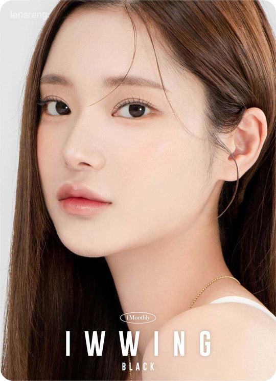 Iwwing Black (2pcs) Monthly ( Buy 1 Get 1 Free ) Colored Contacts