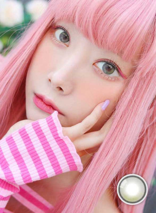 Monthly Wish Ring Olive Green (2Pcs) Colored Contacts