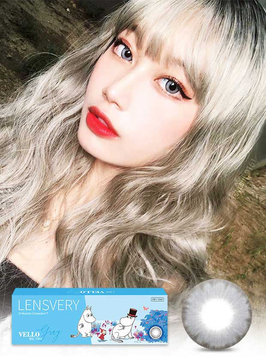 Moomin Vello Grey (10Pcs) Daily Colored Contacts