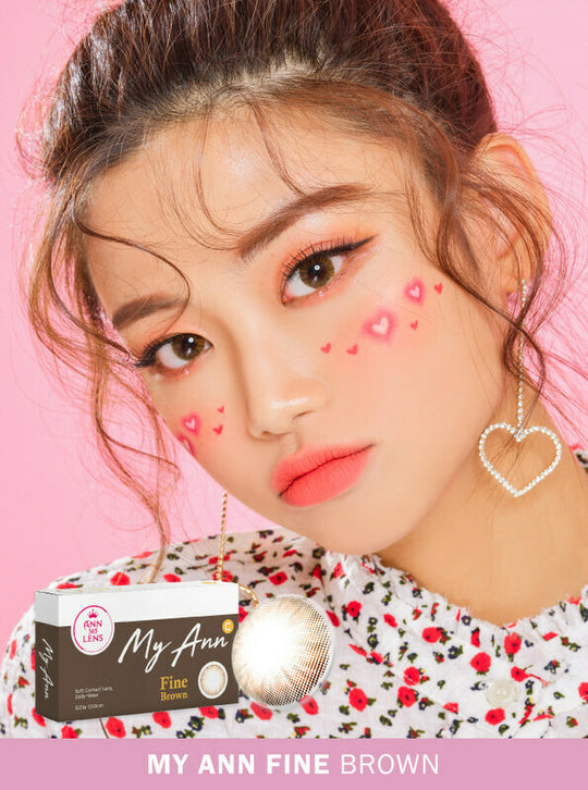 My Ann Fine Brown (2Pcs) Monthly (Buy 1 Get 1 Free) Colored Contacts