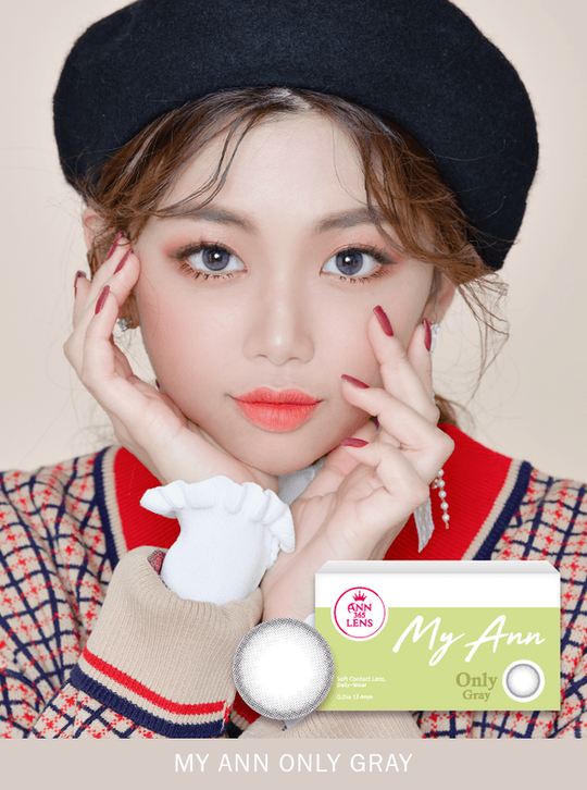 My Ann Only Grey (2Pcs) Monthly (Buy 1 Get 1 Free) Colored Contacts