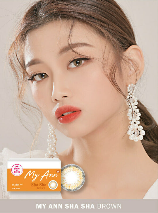 My Ann Sha Sha Brown (2Pcs) Monthly (Buy 1 Get 1 Free) Colored Contacts