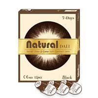 Natural Dali Black (12Pcs) 7 Days Colored Contacts