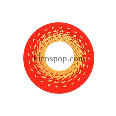 011 Red Glow Halloween Contact Lenses (2Pcs)