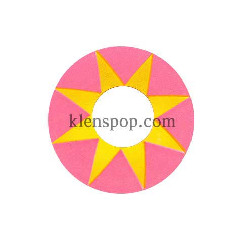 038 Pink Star Halloween Contact Lenses (2Pcs)