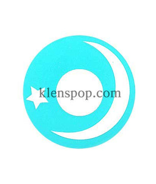 Main-Image-Of-064-Green-Moon-And-Star-Halloween-Contact-Lenses