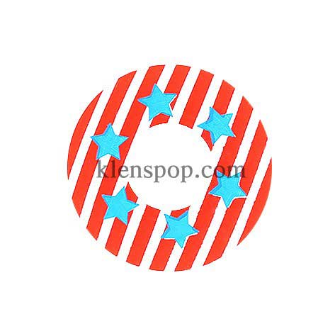 067 Star And Stripes Halloween Contact Lenses (2Pcs)
