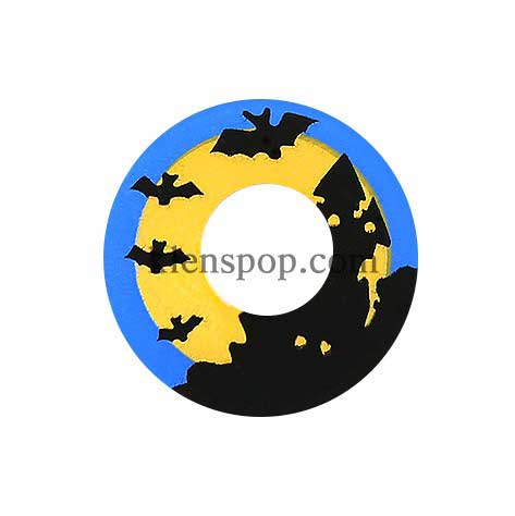 068 Haunted House Halloween Contact Lenses (2Pcs)