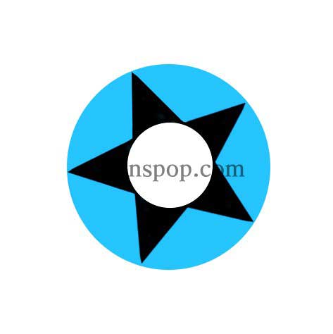 079 Blue Star Halloween Contact Lenses (2Pcs)