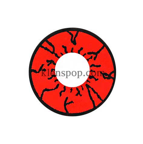 H-10 Red Pyschopath Halloween Contact Lenses (2Pcs)