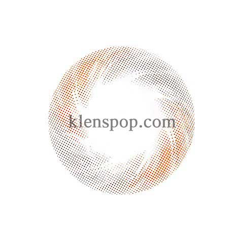 P301 Siliver Grey & Orange (2pcs) 6 Months (Multicolor Pearl Lens) Colored Contacts