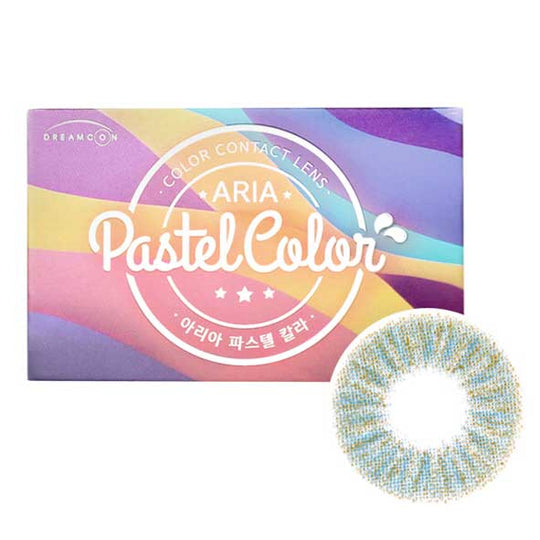 Pastel Color Blue (2Pcs) Monthly (Buy 1 Get 1 Free) Colored Contacts