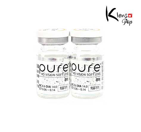Pure (Sm500 Aqua) Aphere Contact Lenses Silicone Hydrogel (2Pcs) 6 Months