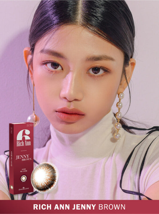 Rich Ann Jenny Brown 1Day (6Pcs) Colored Contacts