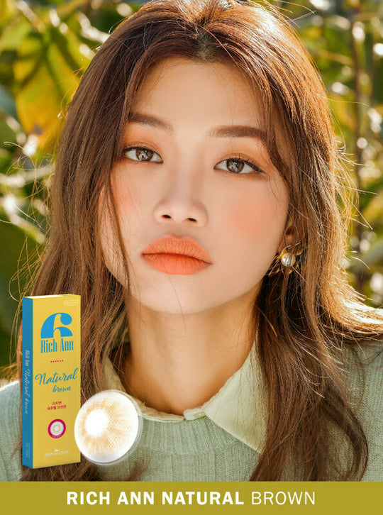 Rich Ann Natural Brown 1Day (6Pcs) Colored Contacts