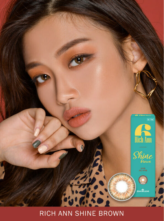 Main-Image-Rich-Ann-Shine-Brown-1Day-6pcs-Colored-Contacts