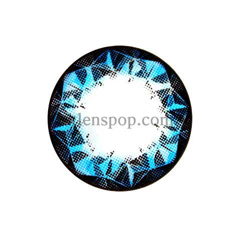 Ruby Queen Blue (2Pcs) 6 Months Colored Contacts