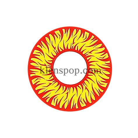 SF-01 Red & Yellow Halloween Contact Lenses (2Pcs)