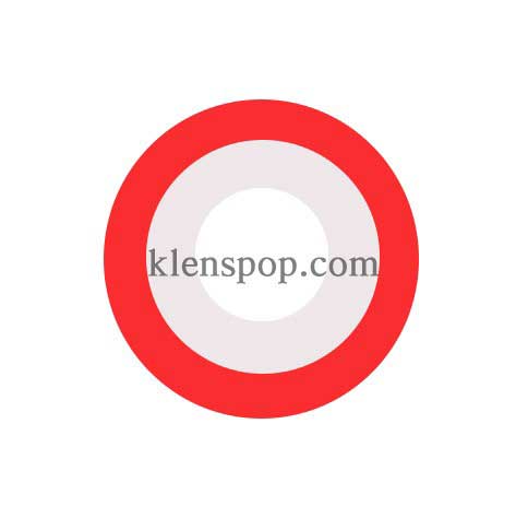 SF-65 Red & White Halloween Contact Lenses (2Pcs)