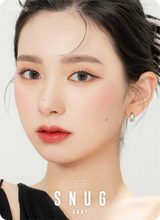Snug Grey (2pcs) Monthly ( Buy 1 Get 1 Free ) (Silicone Hydrogel) Colored Contacts