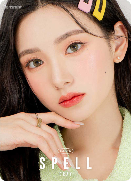 Spell Grey (2pcs) Monthly ( Buy 1 Get 1 Free ) (Silicone Hydrogel) Colored Contacts