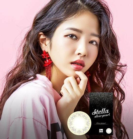 Stella Silver Pearl Grey (2Pcs) Monthly (Silicone Hydrogel) Colored Contacts