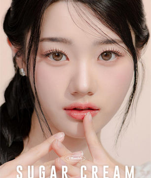 Sugar Cream Ash Brown (2pcs) Monthly ( Buy 1 Get 1 Free ) Colored Contacts