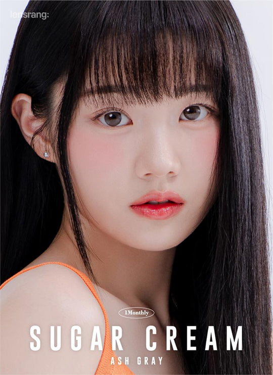 Sugar Cream Ash Grey (2pcs) Monthly ( Buy 1 Get 1 Free ) Colored Contacts