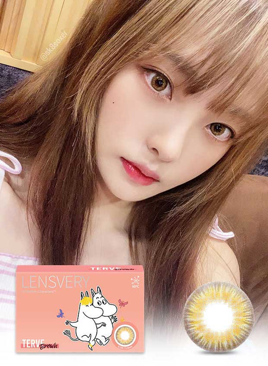 Terve Brown (2Pcs) Monthly (Buy 1 Get 1 Free) Colored Contacts