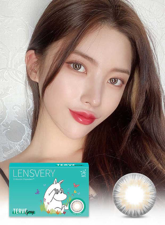Terve Grey (2Pcs) Monthly (Buy 1 Get 1 Free) Colored Contacts